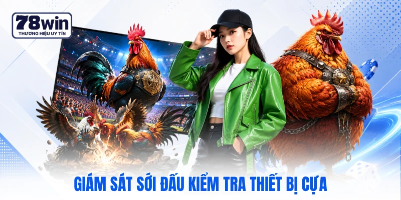 Giám sát sới đấu kiểm tra thiết bị cựa Giám sát sới đấu kiểm tra thiết bị cựa